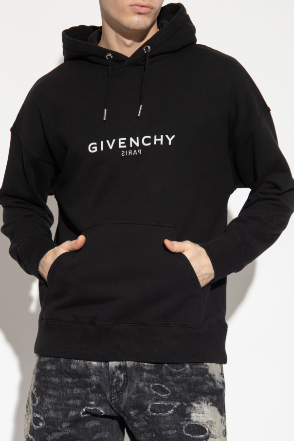 GIVENCHY ベルベットロゴジップアップフーディ ブラック Givenchy // Black Zip Logo Puffer Jacket – VSP Consignment